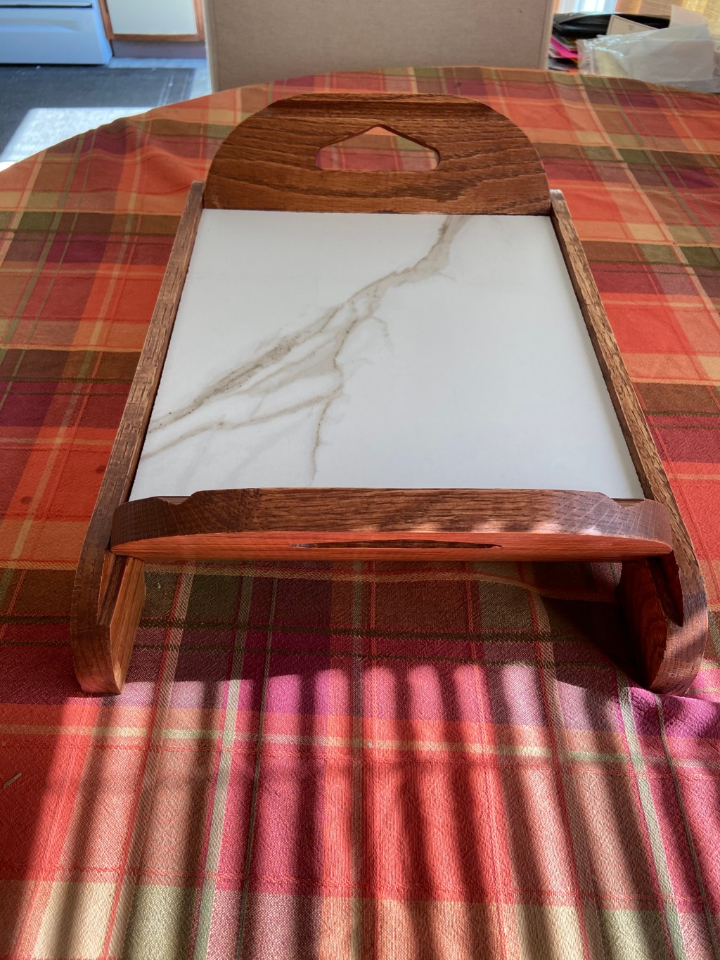 Red Oak and Palladio Porcelain Tray