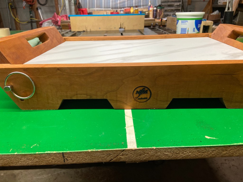 Cherrywood and Michelangelo Carrara Porcelain